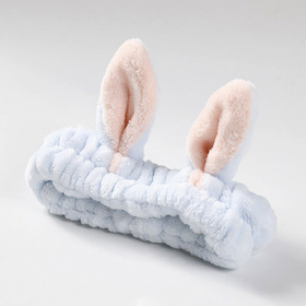 酱有好物 洗脸发箍 兔耳蓝色